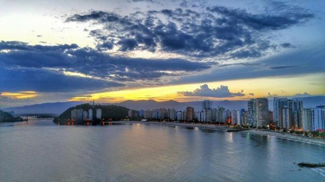 Ferienwohnung Apartamento Messi Assu Praia Dos Milionarios São Vicente Exterior foto