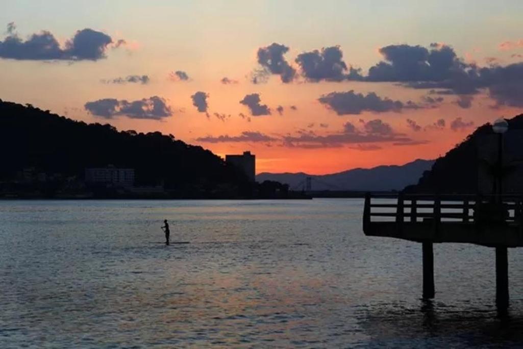 Ferienwohnung Apartamento Messi Assu Praia Dos Milionarios São Vicente Exterior foto